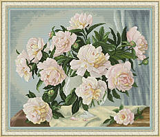 Набір для вишивки хрестом Півонії OLANTA VN-033