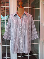 ( 52/54р) Рубашка блузка женская Большой размер