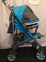 Дитяча коляска-тростина BAMBI (M 2105-1) B (Блакитний) , фото 3