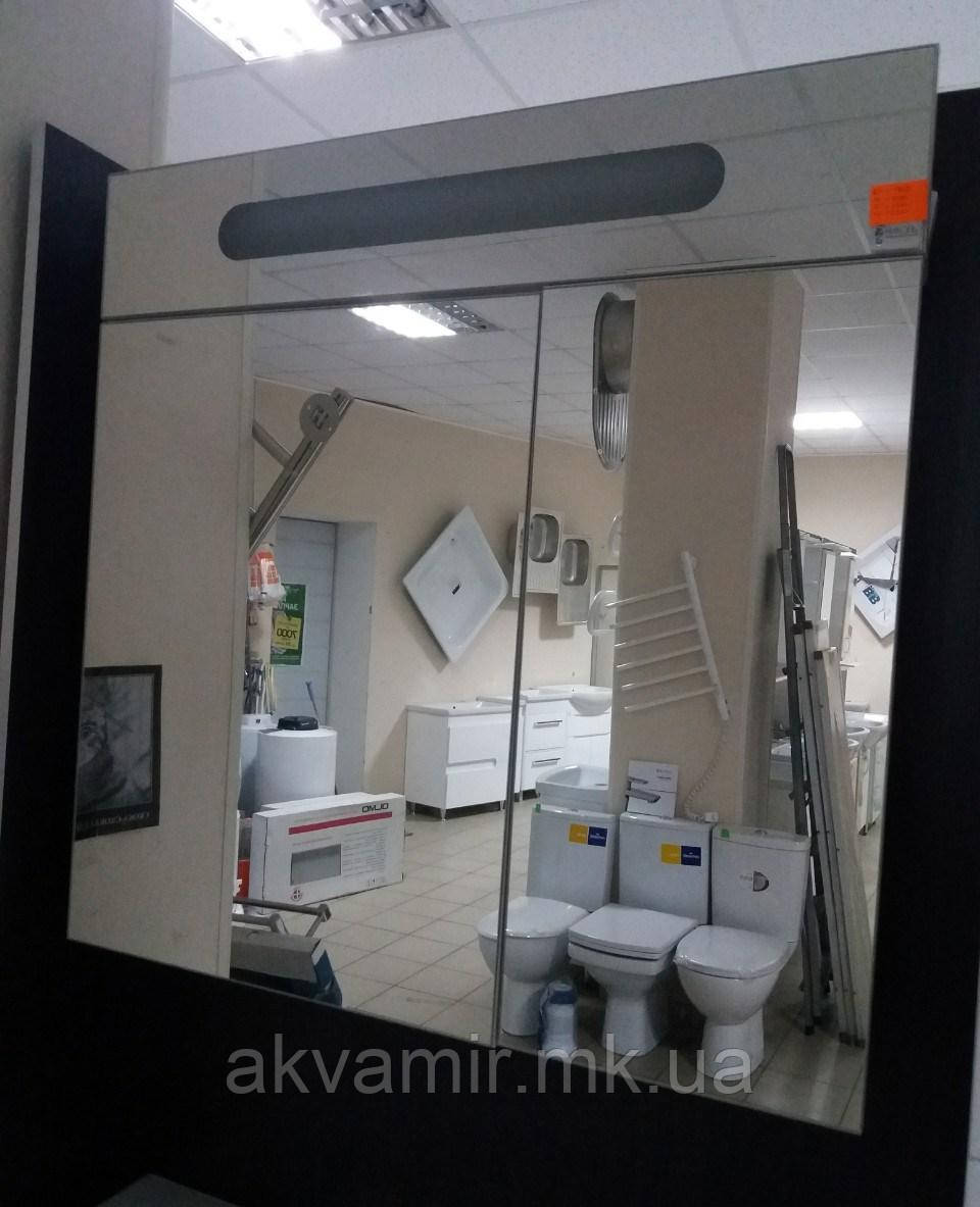 Дзеркальна шафа для ванної Ніколь 90 см з підсвічуванням, фото 1