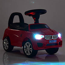 Толокар BMW (3147B-4), Синій, MP3, світло, звук, фото 2