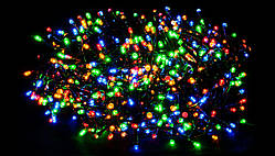 Гірлянда LED Світлодіодна Новорічна Кольорова на 100 ламп Посилений дріт