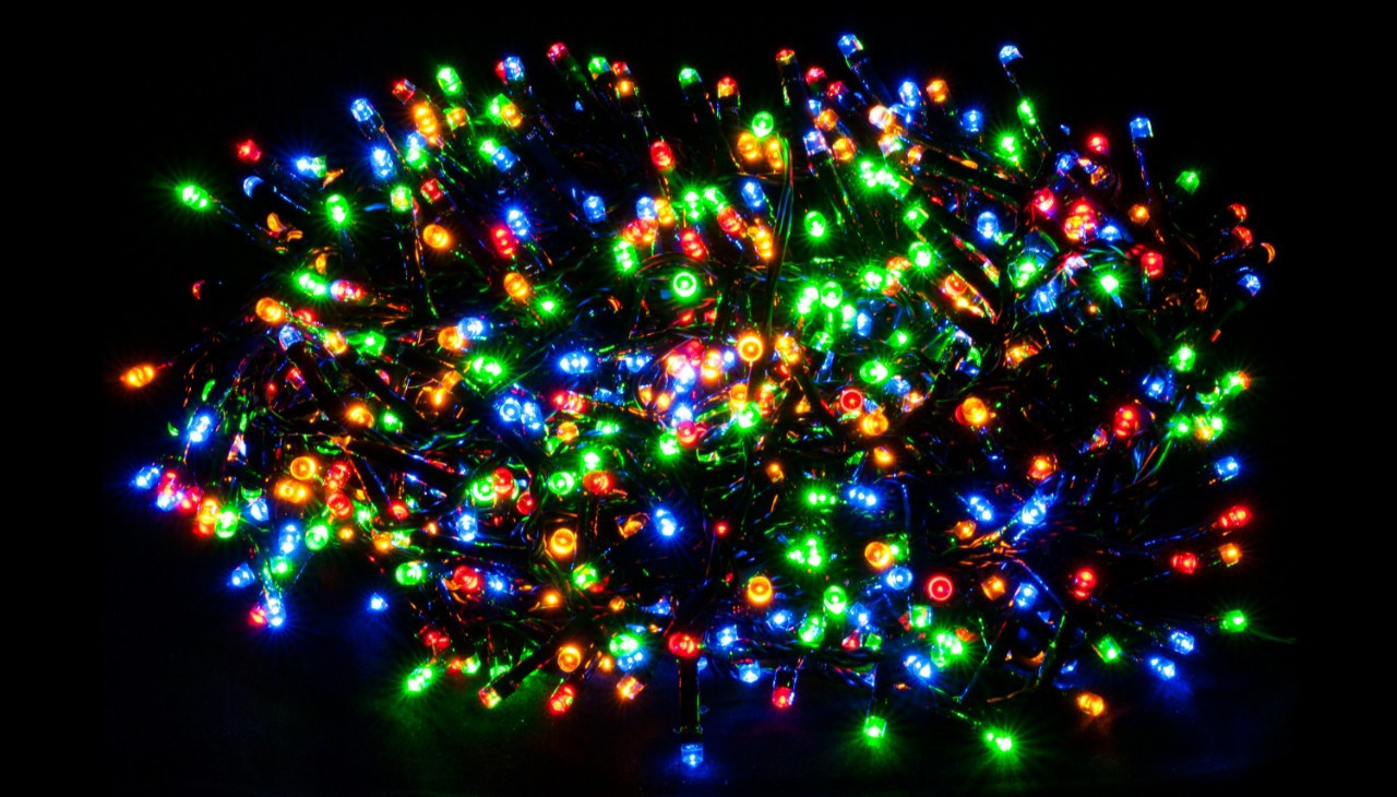 Гірлянда LED Світлодіодна Новорічна Кольорова на 200 ламп Посилений дріт