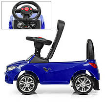 Толокар BMW (3147B-4), Синій, MP3, світло, звук, фото 3