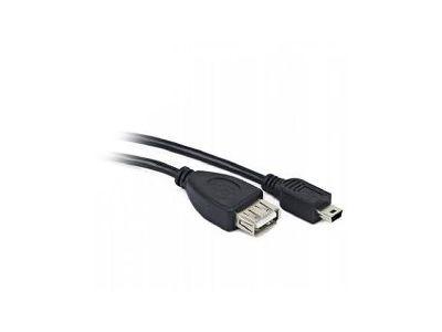 Перехідник Cablexpert A-OTG-AFBM-002 з Mini USB папа на USB 2.0 мама (Mini OTG, 15см)