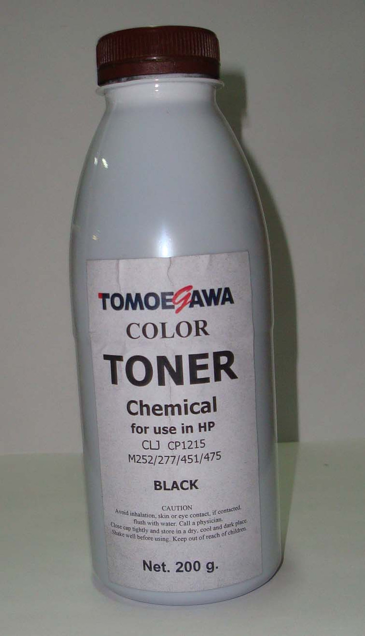 Тонер Чорний Tomoegawa для HP CLJ CP1215 / M252 / 277 / 451 / 475 Chemical (200 гр)