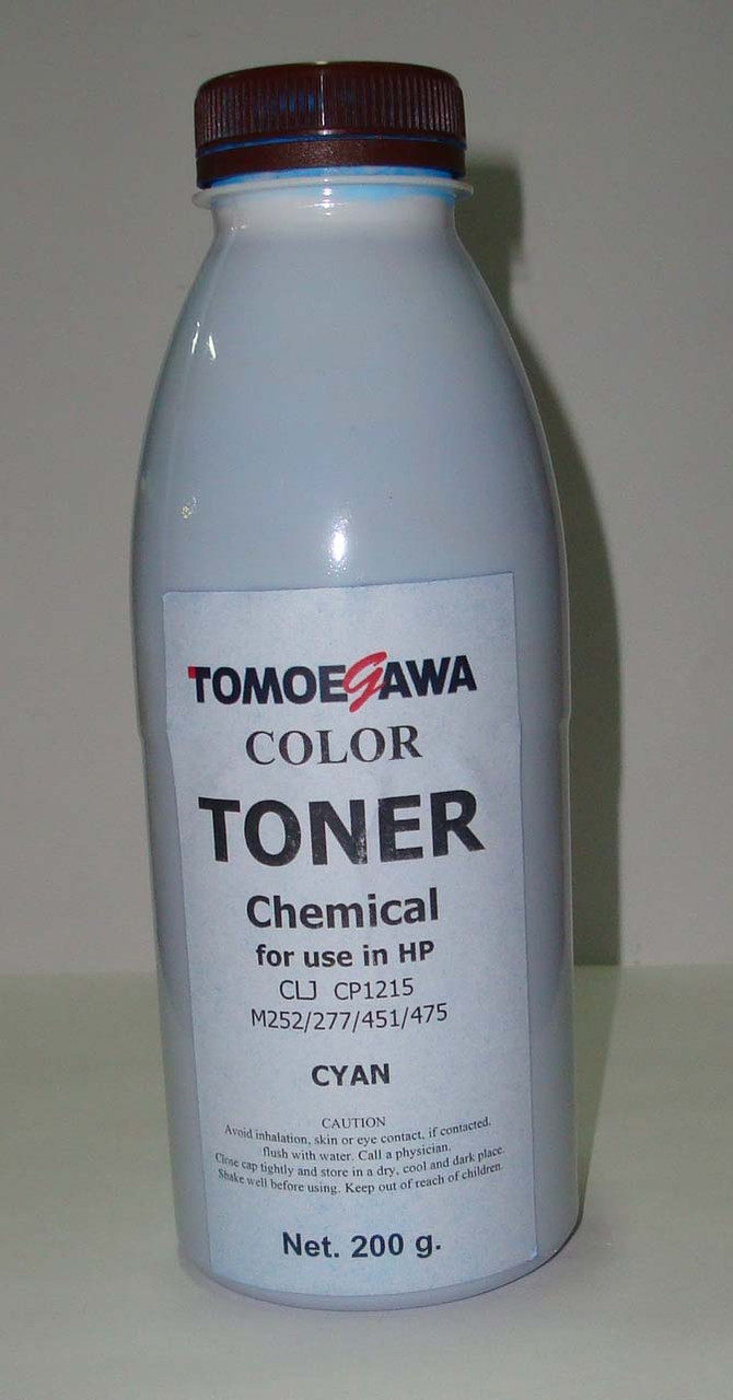 Тонер Cyan Tomoegawa для HP CLJ CP1215 / M252 / 277 / 451 / 475 Chemical (200 гр)