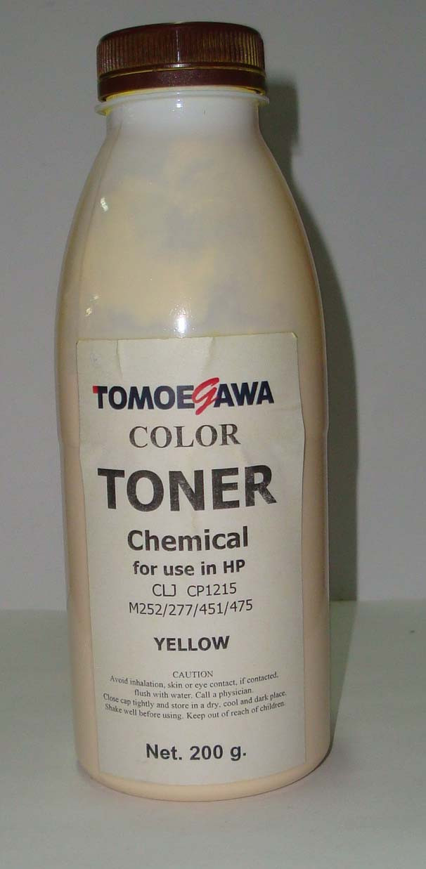 Тонер Yellow Tomoegawa для HP CLJ CP1215 / M252 / 277 / 451 / 475 Chemical (200 гр)