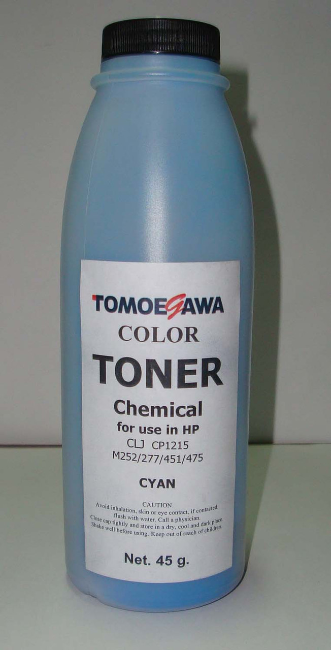 Тонер Cyan Tomoegawa для HP CLJ CP1215 / M252 / 277 / 451 / 475 Chemical (45 гр)