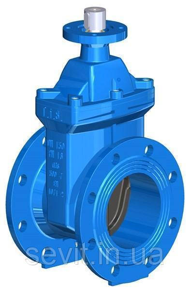 Засувка з погумованим клином під електропривод T.I.S service (Італія) A021 PMOT-S DN250 PN16 (ДУ250 РУ16), фото 1