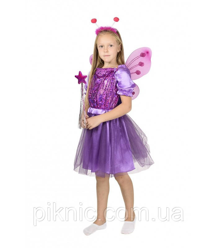 Детский костюм Фея Бабочка для девочек 7,8 лет 353 - фото 5 - id-p826277974