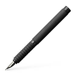 Ручка перова Faber-Castell Essentio Aluminium Black алюмінієва, чорний корпус, пером М, 148480