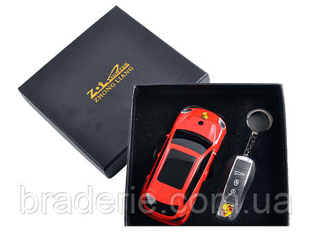 Подарунковий набір сувенірна запальничка та брелок-запальничка Porsche Cayenne 4426, фото 2