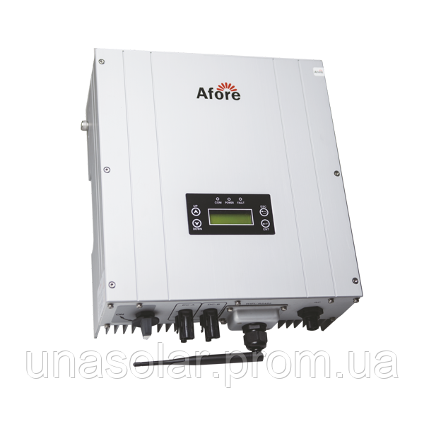 Мережевий інвертор Afore HNS3000TL (3 кВт, 1 фазний, 2 МРРТ)