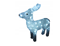 Новогодняя акриловая статуя оленень средний RENIFER, Светящиеся новогодние олени 60 LED супер