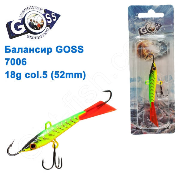 Балансир Goss 7006 18g col. 5 (52mm)