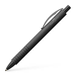 Ручка кулькова Faber-Castell Essentio Aluminium Black алюмінієва, чорний корпус, 148427