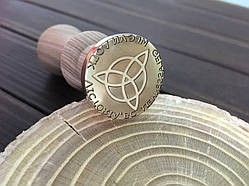 Печатка для сургучу "Символ з написом"