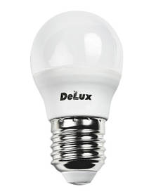 Світлодіодна лампа Delux E27 7 W P45 тепла Код.59401