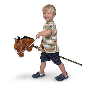М'яка іграшка Конячка на палиці Melissa&Doug, фото 3