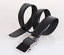 Чоловічий ремінь зі штучної шкіри під штани MW682499-5 чорний, фото 3
