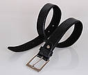 Чоловічий ремінь зі штучної шкіри під штани MW682499-12 чорний, фото 3
