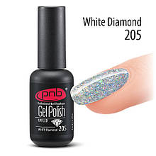 Гель-лак PNB № 205 White Diamond, 8 мл