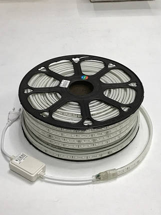 Світлодіодна стрічка Premium SL-14RGB SMD 5050/60 220V RGB 4Pin IP65 (1м) Код.59397, фото 3