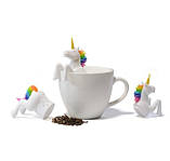 Ситечко для чаю "Єдиноріг" - розмір ситечка 10*6см, силікон, фото 6