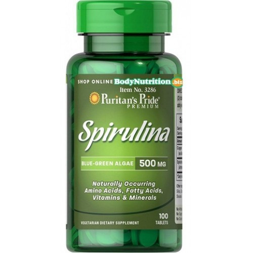 Puritans Pride Spirulina 500 mg 100 tab