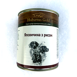 Консерва Hubertus Gold (Хуберт Голд для собак з яловичиною та рисом) 800г.
