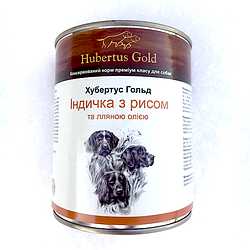 Консерва Hubertus Gold (Хуберт Голд для собак з індичкою та рисом) 800г.