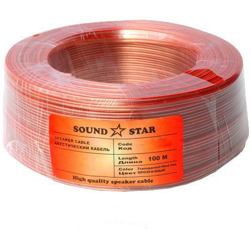 Кабель акустичний 2х0,22мм.кв., CCA, 100 м