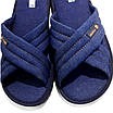 Чоловічі тапочки відкриті повномірні з джинсової тканини PaGo "Джинс X" сині, фото 2