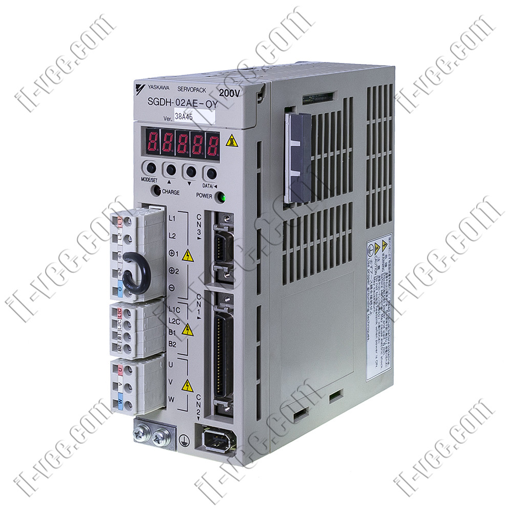 Сервопривід YASKAWA SGDH-02AE-OY, 230VAC, 1-фазний, потужністю 0,2 kW