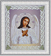 Набор для вышивки бисером ТМ "Картины бисером" Икона Ангела Хранителя (серебро) ажур Р-371