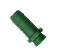 Штуцер 1/2" нар х 20 мм пластиковый зеленый