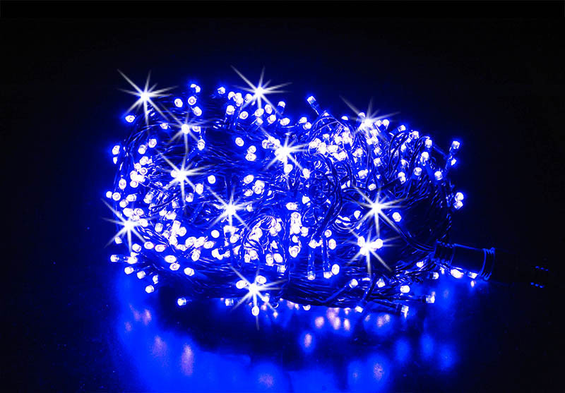 Гірлянда Flash з іскрою 200led Blue