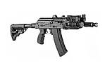Складний телескопічний приклад Fab Defense М4-AKS GLR-16 для АКС-74 / АКСУ замість штатного складного убік рамочного приклада, фото 3