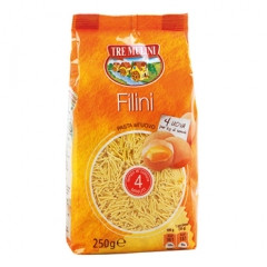 Макарони супові Tre Mulini «Filini/Stelline» на жовтках 250 г., фото 1