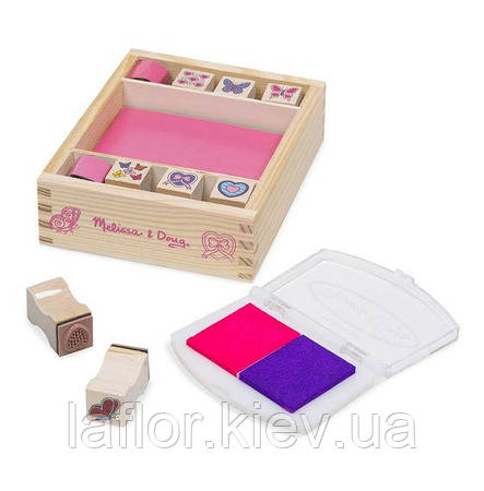 Набір штампів Метелики та Сердечка Melissa&Doug, фото 3