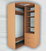Шафа-купе кутовий приставний Стандарт 125х130 h-210, ТМ Фенікс, фото 5
