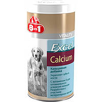 Кальций 8in1 Excel Calcium для собак табл. 155 шт (кормовая добавка с кальцием и витамином D) (срок 02,2024г)