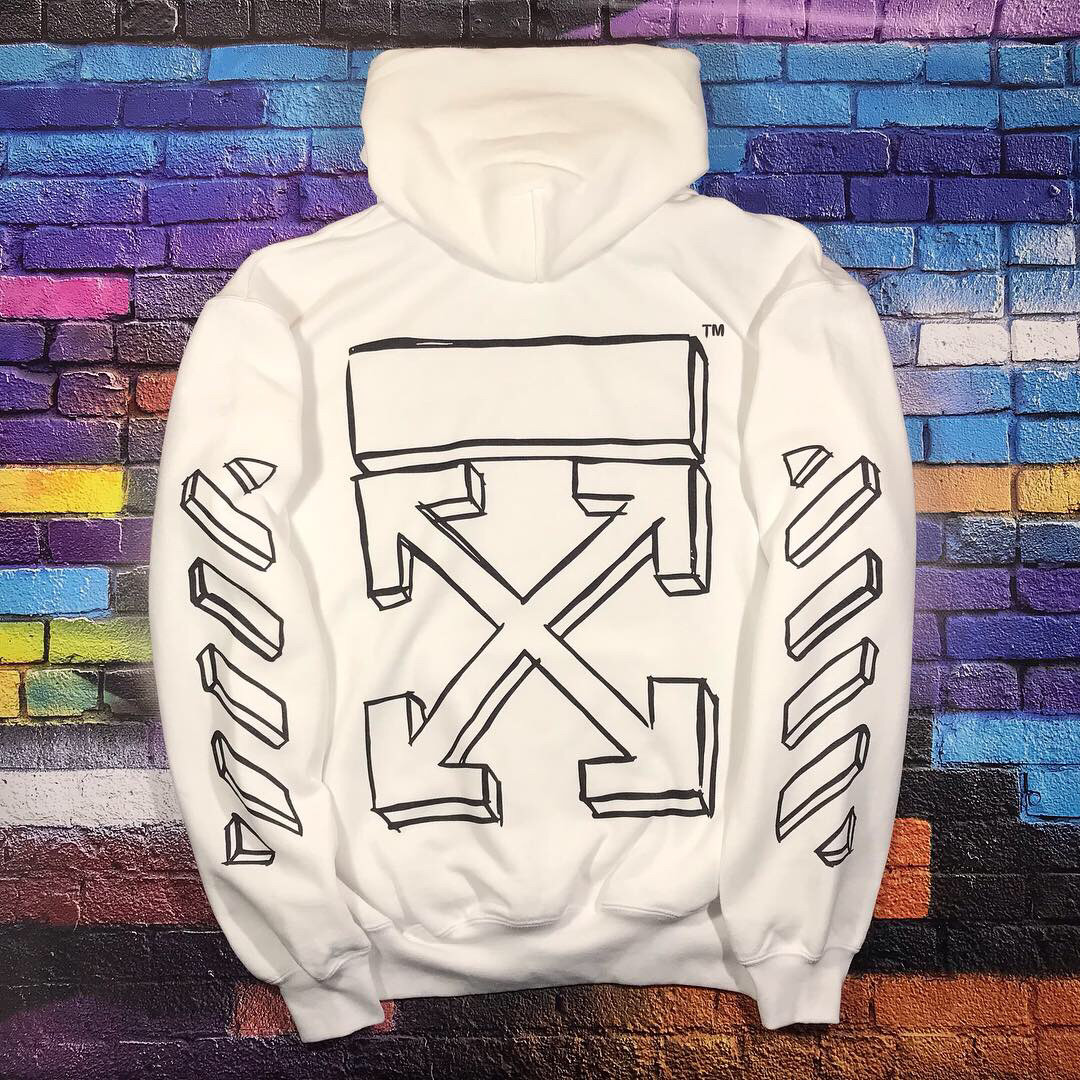 Кенгуру Off-White 3D White • мужская белая толстовка • Качество топ • Ориг Біркі XS