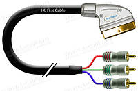 Шнур шт.Скарт- 3RCA Component/RGB, диам.-8,5мм, 1,5м.