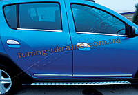 Хром накладки на ручки для Dacia Sandero 2013+