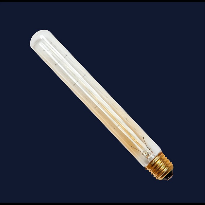Лампа Едісона E27 T30 (225мм) 40W 2700K Amber 220V