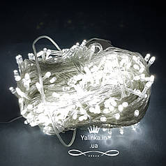 Гірлянда електрична LED 400 новорічна біла LED