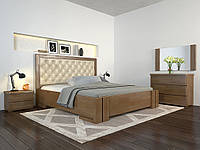 Кровать дерево Амбер двуспальная 180 (Арбор) с подъемным механизмом