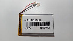 Акумулятор з контролером заряду Li-Pol PL805080 3,7V 4000 mAh (8*50*80 мм)